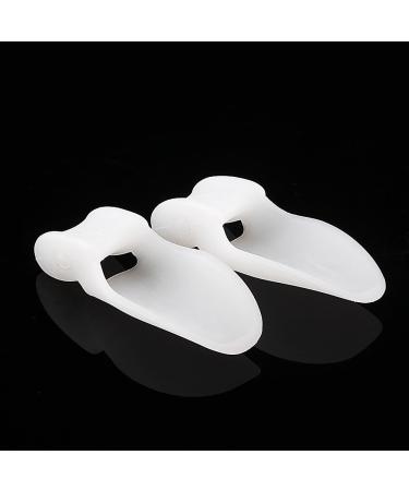 Bunion Cushion Protector 1 Pair - Silicone Toe Spreader & Straightener for Women Men | White Bunion Corrector Foot Pad - Buy Online on SooperMarket.com