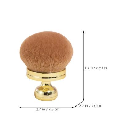 NOLITOY Golden Makeup Brush Set - Travel Foundation Blush Loose Powder & Concealer Brushes for Women | Premium Cosmetic Tools for Flawless Beauty - Buy Online on SooperMarket.com