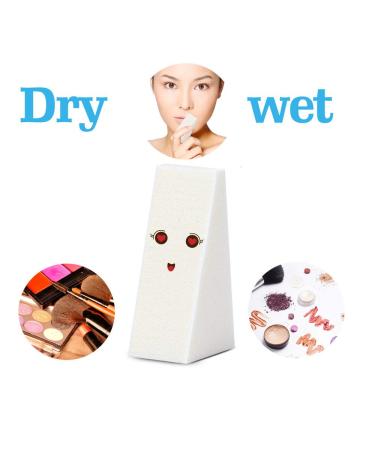 40pcs White Triangle Makeup Wedges - Premium Cosmetic Sponges for Flawless Foundation Application | Beauty Tools for Professional Makeup - Buy Online on SooperMarket.com