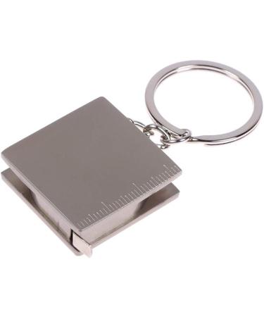 UTENEW Retractable Tape Measure Keychain 39.3Inches/100cm - Silver 2 Pack - Buy Online on SooperMarket.com