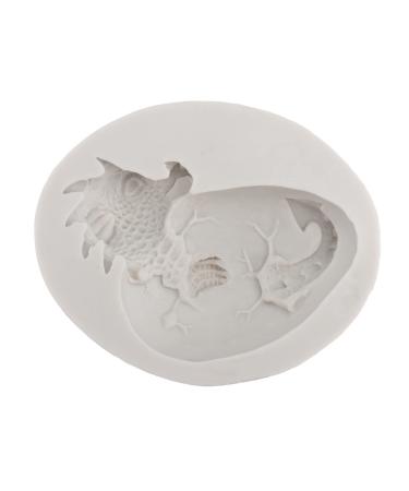 STOBOK Easter Cupcake Mold Soap Silicone Molds Fondant Mold Easter Candle Mold Wax Crayon Molds Soap Molds Easter Snack Cupcake Toppers Baking Tool Dinosaur Eggs Chocolate White