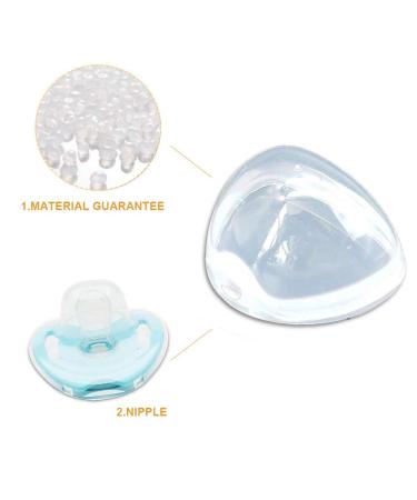 5Pcs Transparent Pacifier Case Holder - BPA-Free Dummy Case for Travel & Home | Durable Nipple Shield Box - Buy Online on SooperMarket.com