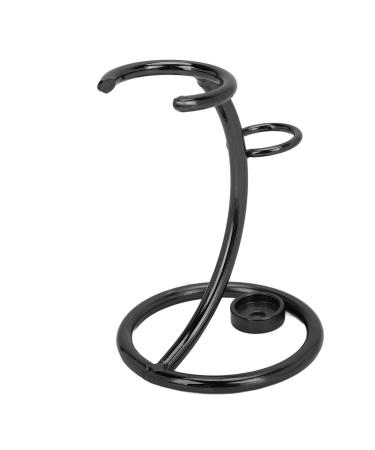 Razor holder stainless steel stand for razor planes modern quick drying hygienic razor holder for men for razors in the bathroom (black)