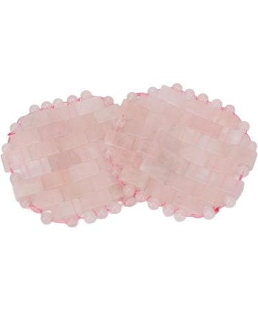 Jauarta 2 Pack Rose Quartz Eye Pads - Migraine Relief Reduces Puffiness & Wrinkles - Cooling Eye Covers for Soothing Relaxation - Buy Online on SooperMarket.com