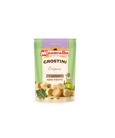 Panealba Crostini Origano Croutons with Oregano Salted Snack Not Fried Not Deep-Fried 100g