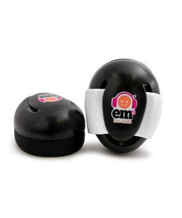 Ems for Bubbs Baby Ohr Fonders -Outzer!Ideal noise-canceling headphones for concerts music parties travel car racing and much more!Hearing protection - noise reduction NRR 25dB/SNR 30 dB Black protective cover with white header.