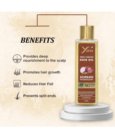 Red Onion Hair Oil for Men & Women - Promote Long Hair Growth | Advanced Korean Technology - Buy Online on SooperMarket.com
