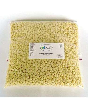 Sala cocoa butter chips pastilles food grade conv. 1 kg 1000 g bag