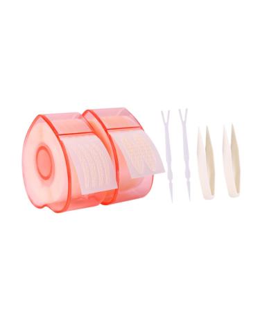 Angoily 2 Roll Lace Double Eyelid Sticker Hooded Eyelid Lifter Invisible Double Eyelid Tape Eyelid Shadow Stickers Women Eyelid Tape Adhesive Strip Breathable Tape Strips