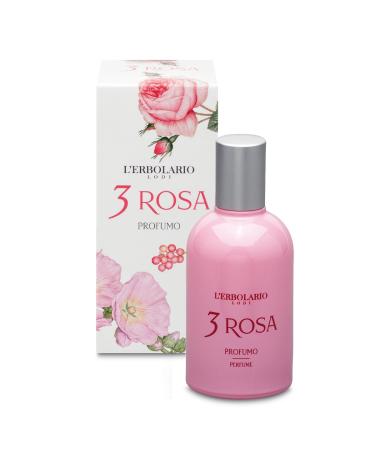 L'Erbolario 3 Rosa - Romantic And Feminine Fragrance For Every Woman - Three Admirable Fragrant Notes Of Provence Rose Peruvian Pepper And Hollyhock - Offers A Seductive Accent - 1.6 Oz EDP Spray 3 Rosa 1.6 Ounce (Pack of 1)
