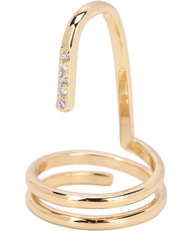 TYCIONG Decorative Nail Ring Fashion Fingertip Jewelry Nail Art Ring Ladies Wearing Nail Accessories (3050 gold) - Buy Online on SooperMarket.com