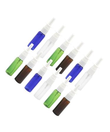 Healvian Cleaning Spray Bottles 12pcs fine Mist Spray Bottle Mini Spray Bottle Nebulizer Portable Empty Sprayer Bottle Refillable Spray Bottle The Solution Nasal Sprayer Bottle Assorted Color 2.4X11.9CM
