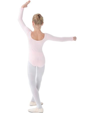 Danswan Long Sleeve Leotard for Girls | Ballet Pink Gymnastic Bodysuit | Classic 13-14 Years - Buy Online on SooperMarket.com