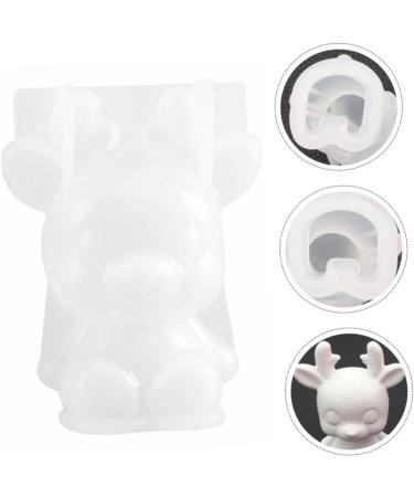 STOBOK Epoxy Deer DIY Silicone Mold Deer Antler Halloween Party Favors Halloween Decor De para Gelatinas Unicorn Silicone Epoxy Mold House Gifts White Resin Deer 3D Silica Gel Christmas - Buy Online on SooperMarket.com