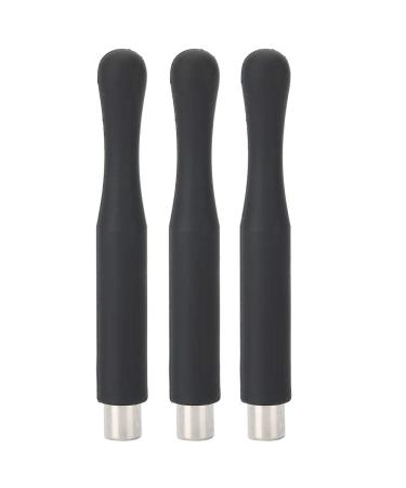 3pcs Cylindrical Nail Polish Magnet Stick UV Gel Polish Magnet Stick Manicure Tool for Cat Eye Gel Polish Nail Art(Black)