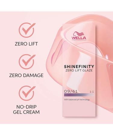 Buy Wella Professionals Shinefinity 09/61 Cool Iced Platinum & Glaze Activator Brush Bowl 2% - 60ml + 1000ml Pack | International Shipping Available - Buy Online on SooperMarket.com