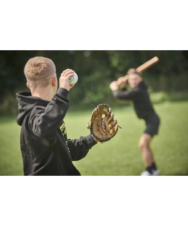 Optimum Extreme Left-Handed Baseball Glove & Ball - Deep Bag Padded Palm Wrist Protection for Ultimate Comfort - Buy Online on SooperMarket.com
