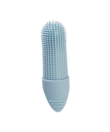 JISADER Pet Oral Care Finger Brush for Dogs and Cats - Gentle Tool Blue