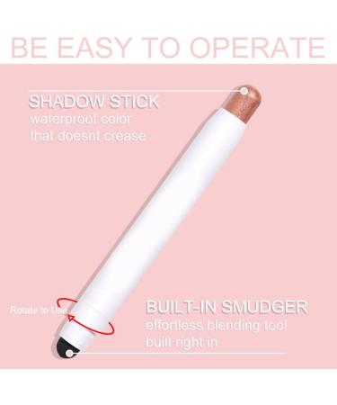 Eyeshadow Stick Long Lasting Cream Eyeshadow Pencil Waterproof Eyeshadow Stick for Makeup Tool 6PCS Eyeshadow - Buy Online on SooperMarket.com