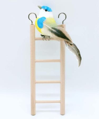 Small Wooden Bird Ladder Set - 3 Step & 4 Step | Cage Climbing Toy for Parrots - Birdie Basics - Buy Online on SooperMarket.com
