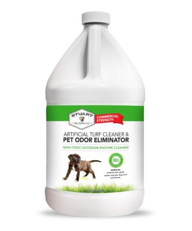 Stuart Pet Supply artificial turf cleaner and olfactory disposal concentrate for outdoor use ideal for courtyards artificial turf and terraces great odor for dogs 3.785 ml gallon