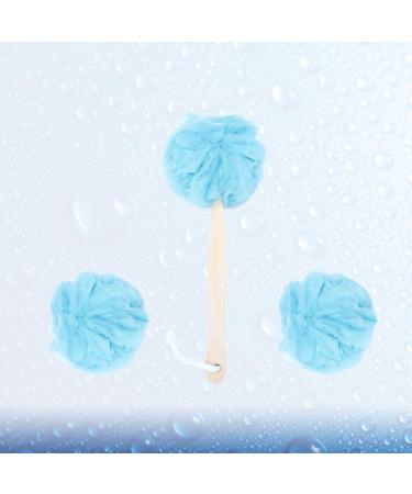 Buy Blue Shower Bath Balls - Soft Solid Color Bath Sponge for Relaxing Bath Time - Buy Online on SooperMarket.com