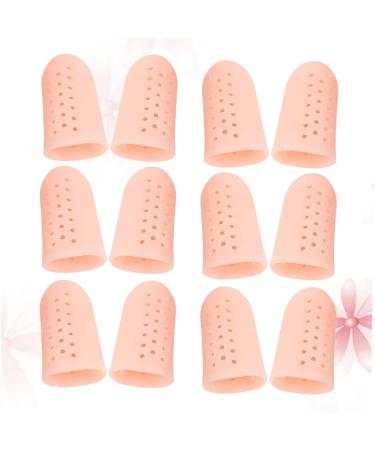 Healeved Silicone Gel Toe Sleeve Protectors - 18 Pairs/12pcs Anti-Friction Toe Covers - Skin Color - 4.5X2.1 cm - Buy Online on SooperMarket.com