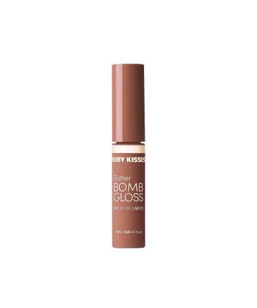 Ruby Kisses Butter Bomb Lip Gloss - Natural Nude (Blind Date) - 7.8mL - Buy Online on SooperMarket.com