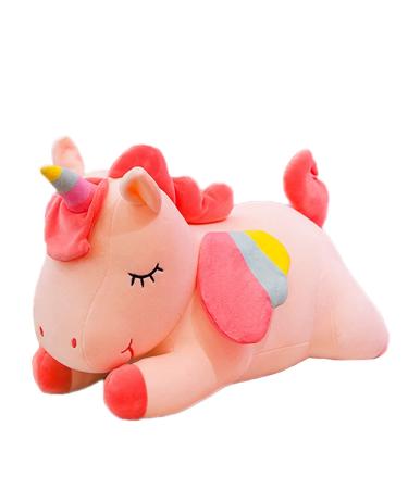 Kekeso Stuffed Unicorn Animal Plush Toys Soft Cuddle Pillow Doll Cartoon Unicorn Plush Gifts for Boys Girls (Pink 45cm/17.71inch) 45cm/17.71inch Pink