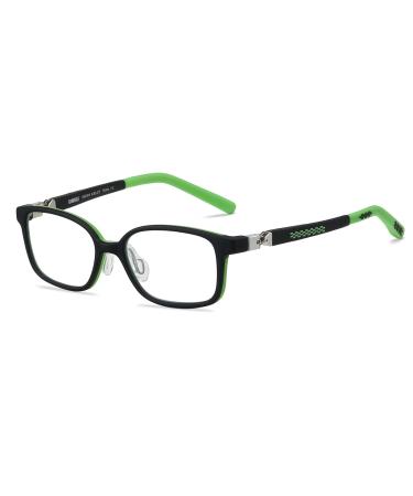 360 hinges TR90 computer glasses for children: blue light protective glasses for girls.Blind protection UV and computer / TV / tablet radiation protection glasses black
