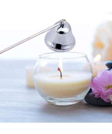 TFsylisa Stainless Steel Candle Extinguisher | Long Handle Bell-Shaped Snuffer | Premium Candle Accessory for Wick Flame Control - Buy Online on SooperMarket.com