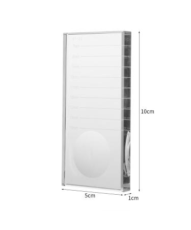 Buy Crystal Glass Eyelash Pallet - Durable Transparent Adhesive Holder for Extensions & Makeup - Buy Online on SooperMarket.com