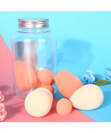 Zetiling 8PCS Makeup Sponge Wet Dry Dual Use Soft Powder Puff Tool Hypoallergenic Material Expandable 2 Types Available for Beginner and Professional Makeup Artist (two color pack)