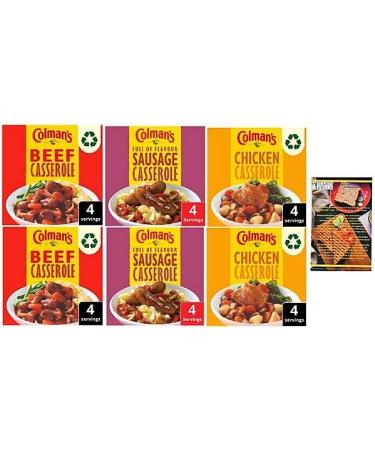 kitchen fella Colman's Recipe Packet Mix Casserole Variety Chicken Casserole (x2) Sausage Casserole (x2) Beef Casserole (x2) 14 Day Healthy Eating Challenge