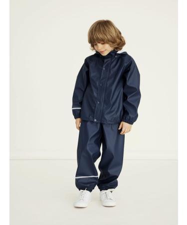 NAME IT Unisex Baby Nkndry Rain Set Noos Rain Suit 10 Years - Dark Sapphire - Buy Online on SooperMarket.com