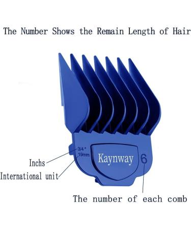 10PCS Andis Magnetic Clipper Guards - Professional Upgrade Comb Guides Set for Andis Master Clipper (Blue) - Buy Online on SooperMarket.com