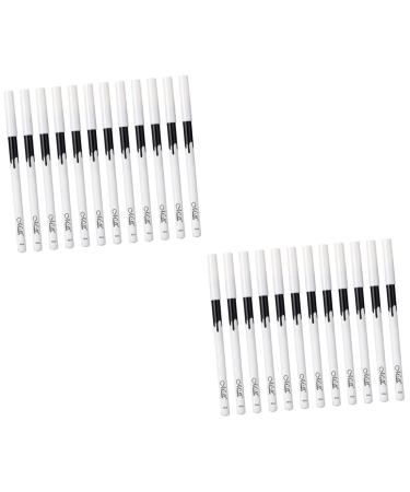 KALLORY 24 Pcs Lying Silkworm Eyeliner Eye Shadow Pencil Eye Cosmetics Waterproof Eyeliner Pencils Whitening 1 count (Pack of 1) Whitex2pcs