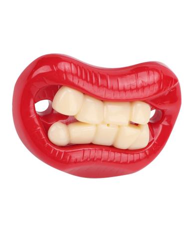 Funny baby pacifier cute anti-off-silicone pacifier in food quality baby-newborn tooth pacifier new-like baby toy gift (3 eight teeth)