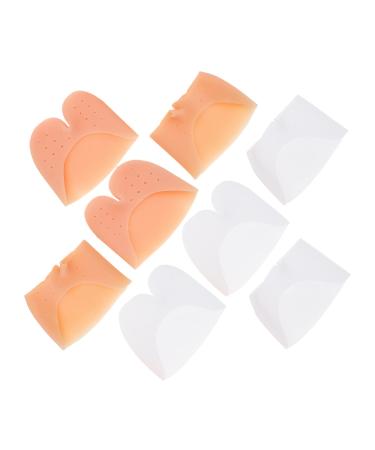 Lurrose 4 Pairs Toe Cover Shoes Protector Silicone Gel Silicone Toe Sleeves Tiptoe Cover Gel Toe Protectors Soft Gel Foot Cushion Anti-wear Tools Flexible Toe Cover Thick Foot Toe Cover