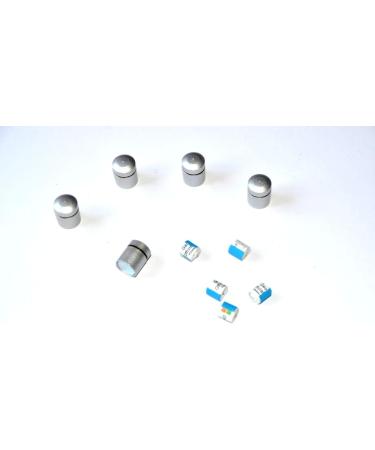 5x Nano Magnetic Silver Geocaching Containers - Waterproof Log Strips | Micro & Neodymium Hiding Place - Buy Online on SooperMarket.com