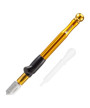 Professional Carbide Tungsten Alloy Handle Glass Cutter Tool with Range 2-20mm Professional Cutter for Thick Glass Mosaic and Tiles - Pencil Shape & Design (Glass Cutter) (Regular)