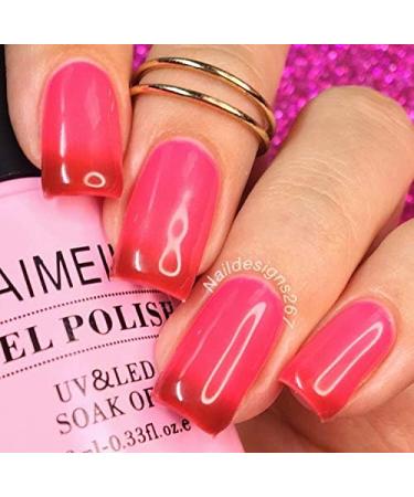 AIMEILI Soak Off UV LED Temperature Colour Changing Chameleon Gel Nail Polish Multicolour/Mix Colour/Combo Colour Set Of 6pcs X 10ml - Kit 15 KIT6-15 1.67 ml (Pack of 6) - Buy Online on SooperMarket.com
