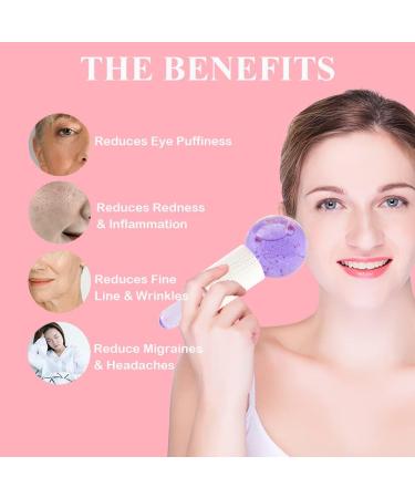 Face Ice Globes- Perfect Beauty Tool to Reduce Puffiness and Redness Ice Globes for Face- Brighten Skin & Enhance Your Natural Glow Facial Ice Globes -Tighten Skin and Reduce Fine Lines Purple - Buy Online on SooperMarket.com