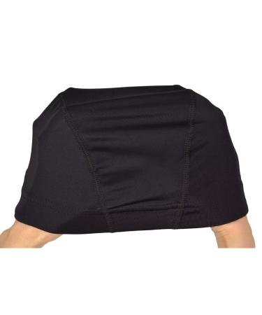 3 Pcs Stretchy Black Dome Cap Wig Caps with Wide Elastic Band - M Size - Buy Online on SooperMarket.com