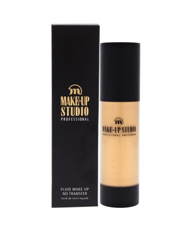 Professional Amsterdam Make-Up Fluid Foundation No Transfer - Creates A Soft-Focus Velvety Natural Finish - Delivers Long-Wearing Light To Medium Coverage - Vanilla - 1.18 Oz