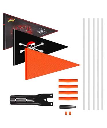 3PCs children's bike flag safety pimp adjustable bicycle trailer flag pennant bicycle pipel pirate children security pimp security pimp children's bike