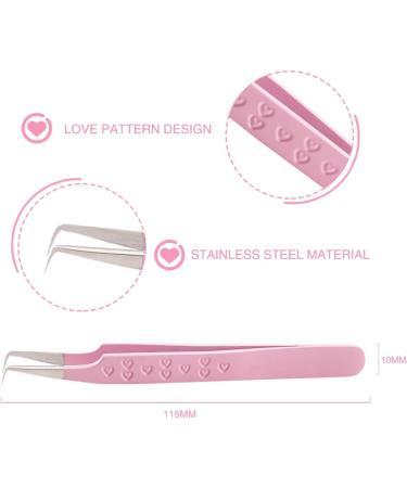 Dassen Pink Lash Tweezers for Mega Volume Eyelash Extensions - Professional Thin Tip Tools for Precise Application - Buy Online on SooperMarket.com