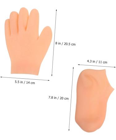 Gogogmee 1 Set Beauty Gloves Socks Women Moisturizing Gloves Moisturizing Gloves for Female Moisturizing Gloves and Socks Dry Hand Moisturizing Gloves for Lady Moisturizing Gloves for Women - Buy Online on SooperMarket.com