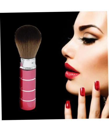 1PC Retractable Powder Brush Travel Nail Dust Brush Portable Face Blush Brush with Cover Red - Buy Online on SooperMarket.com