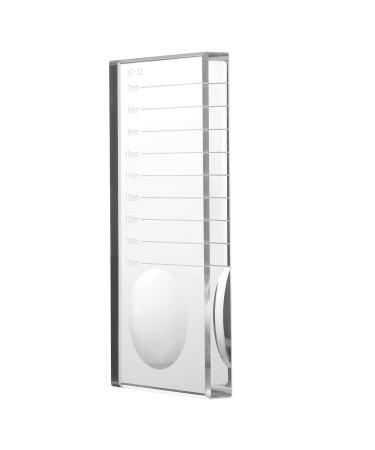Buy Crystal Glass Eyelash Pallet - Durable Transparent Adhesive Holder for Extensions & Makeup - Buy Online on SooperMarket.com